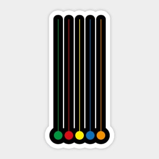 Minimalist Guitar Hero Sticker